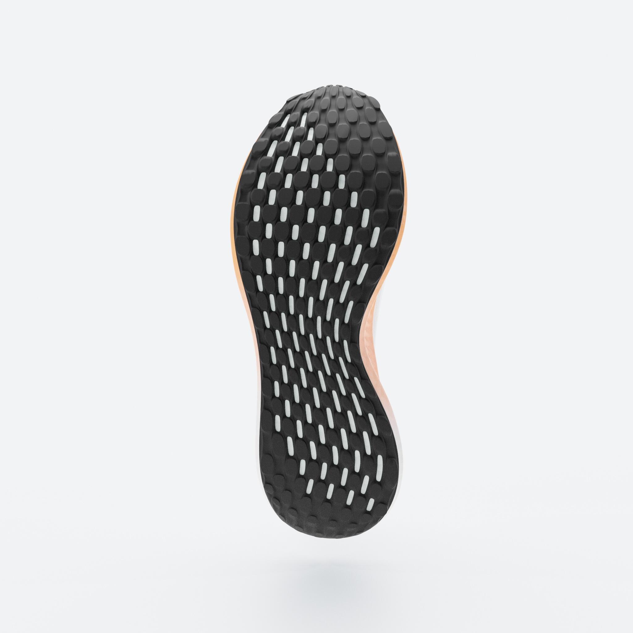 Zapatillas de running Hombre Kiprun kd500 3 blanco/naranja 9/12