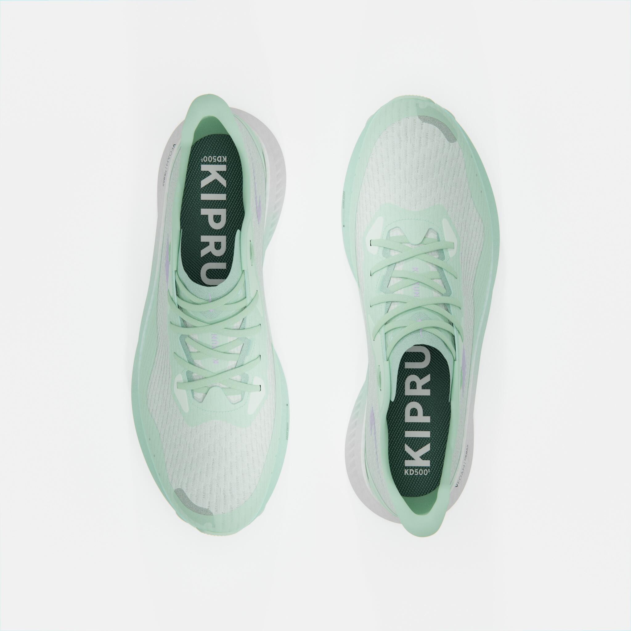 KIPRUN KD500 3 WOMEN'S RUNNING SHOES - GREEN 8/13