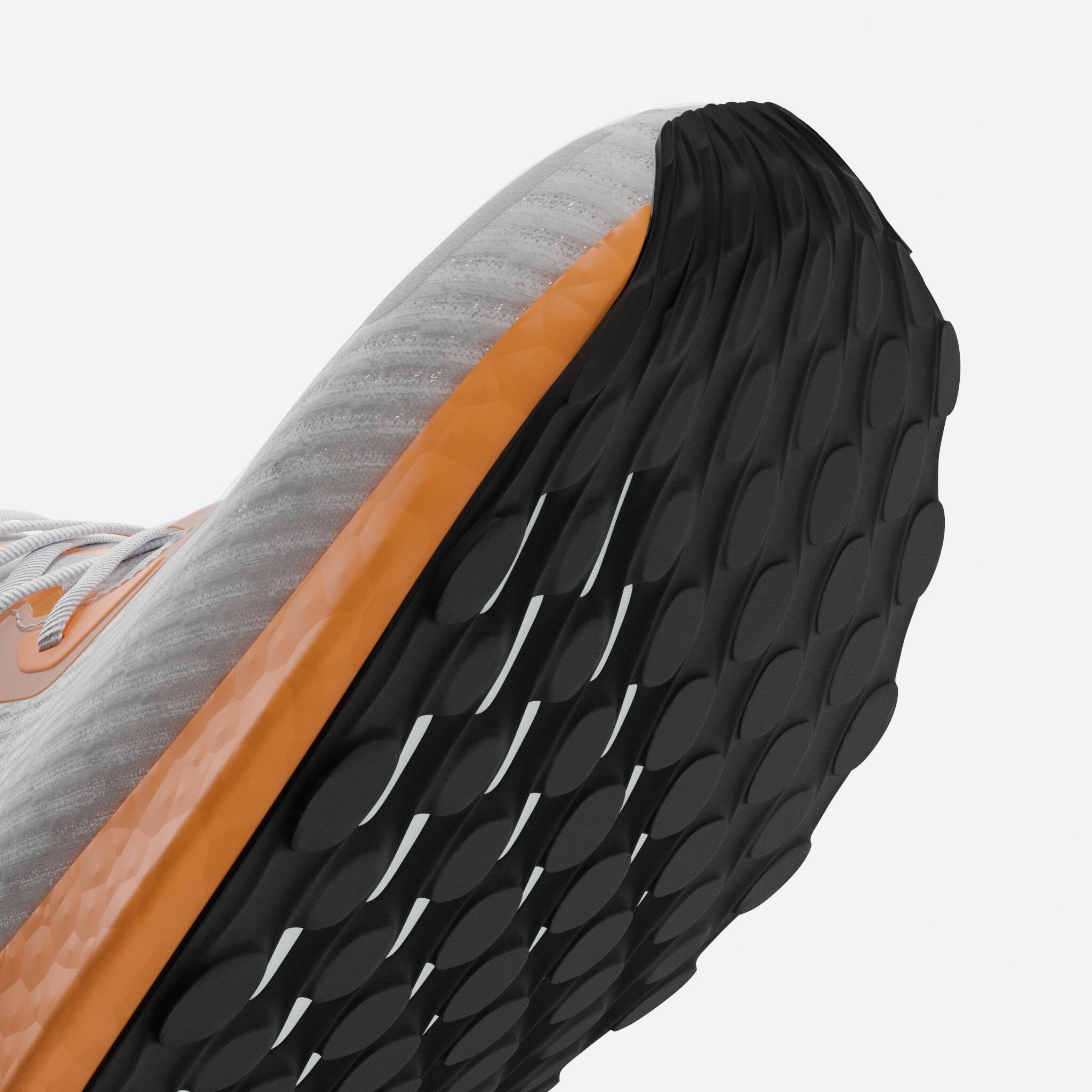Zapatillas de running Hombre Kiprun kd500 3 blanco/naranja 7/12