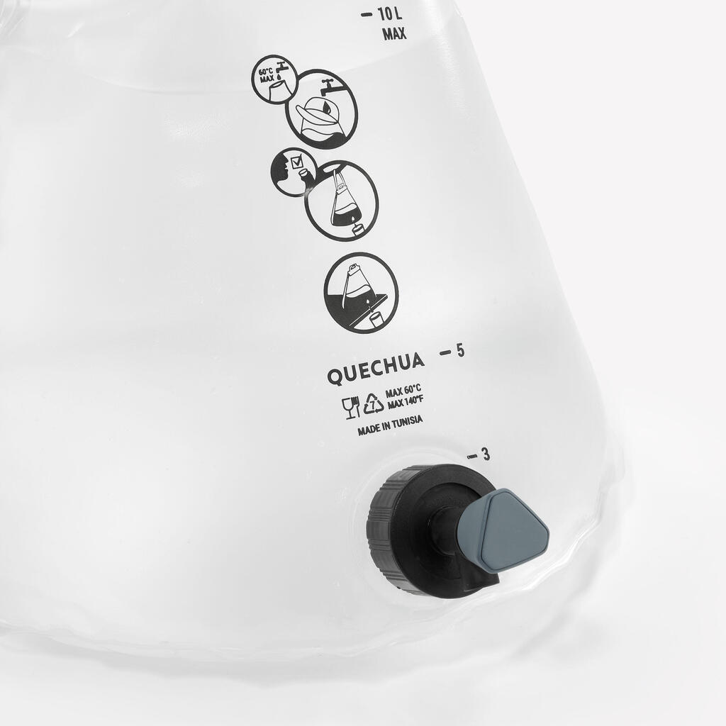 Jerrican à eau pour le camping - 10 litres - souple