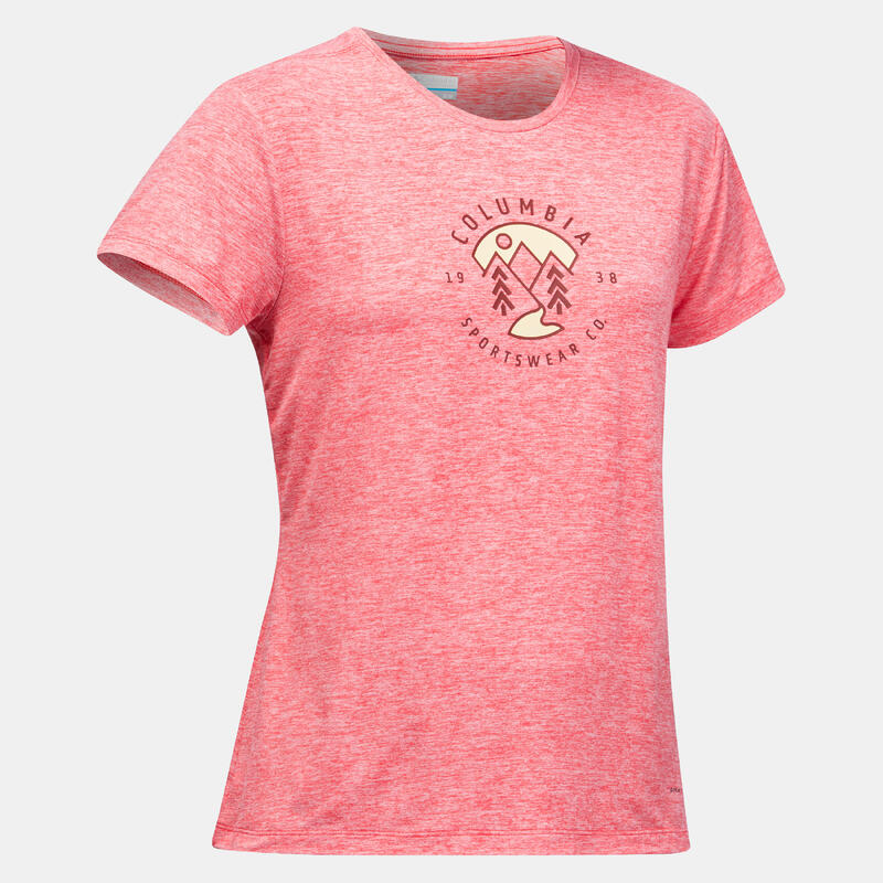 Camiseta de montaña y trekking manga corta Mujer Columbia Juicy