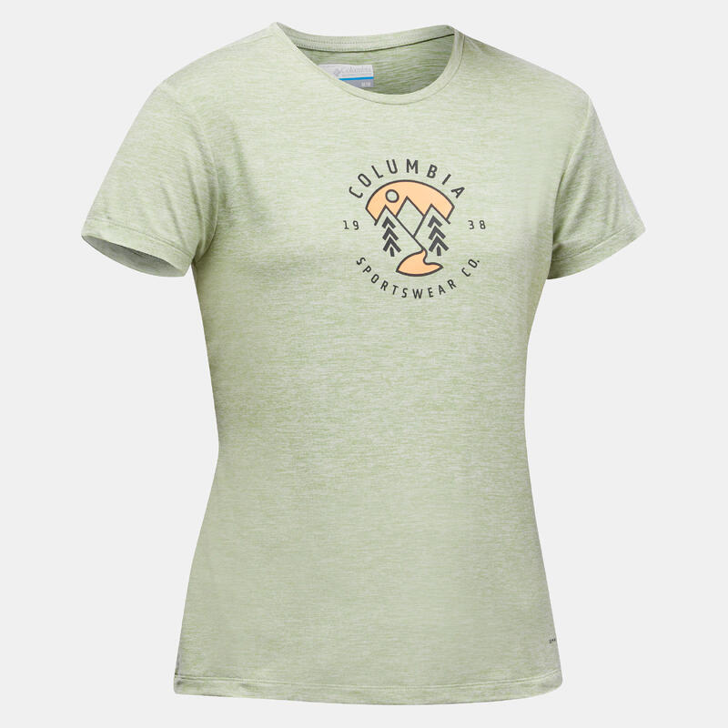 Camiseta de montaña y trekking manga corta Mujer Columbia Safari