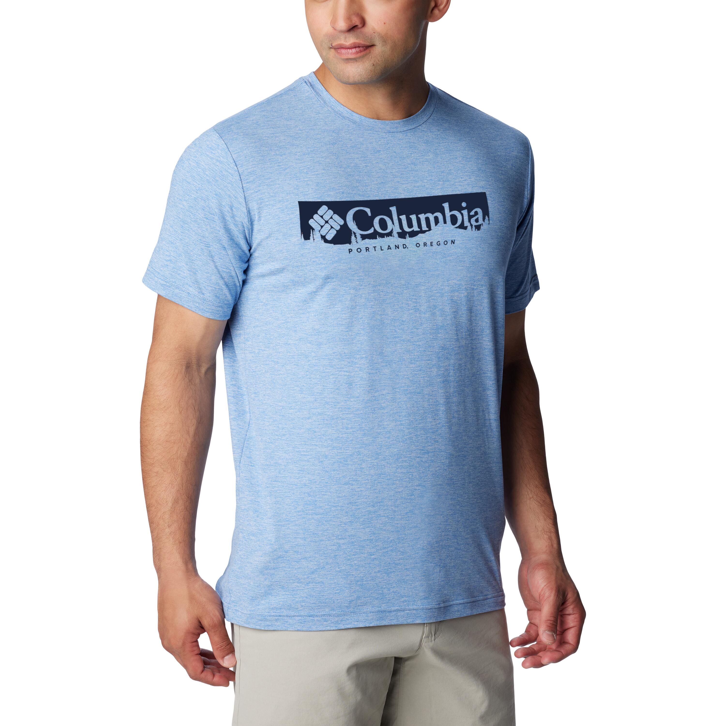 COLUMBIA Men's Short-sleeved Hiking T-Shirt-Columbia
