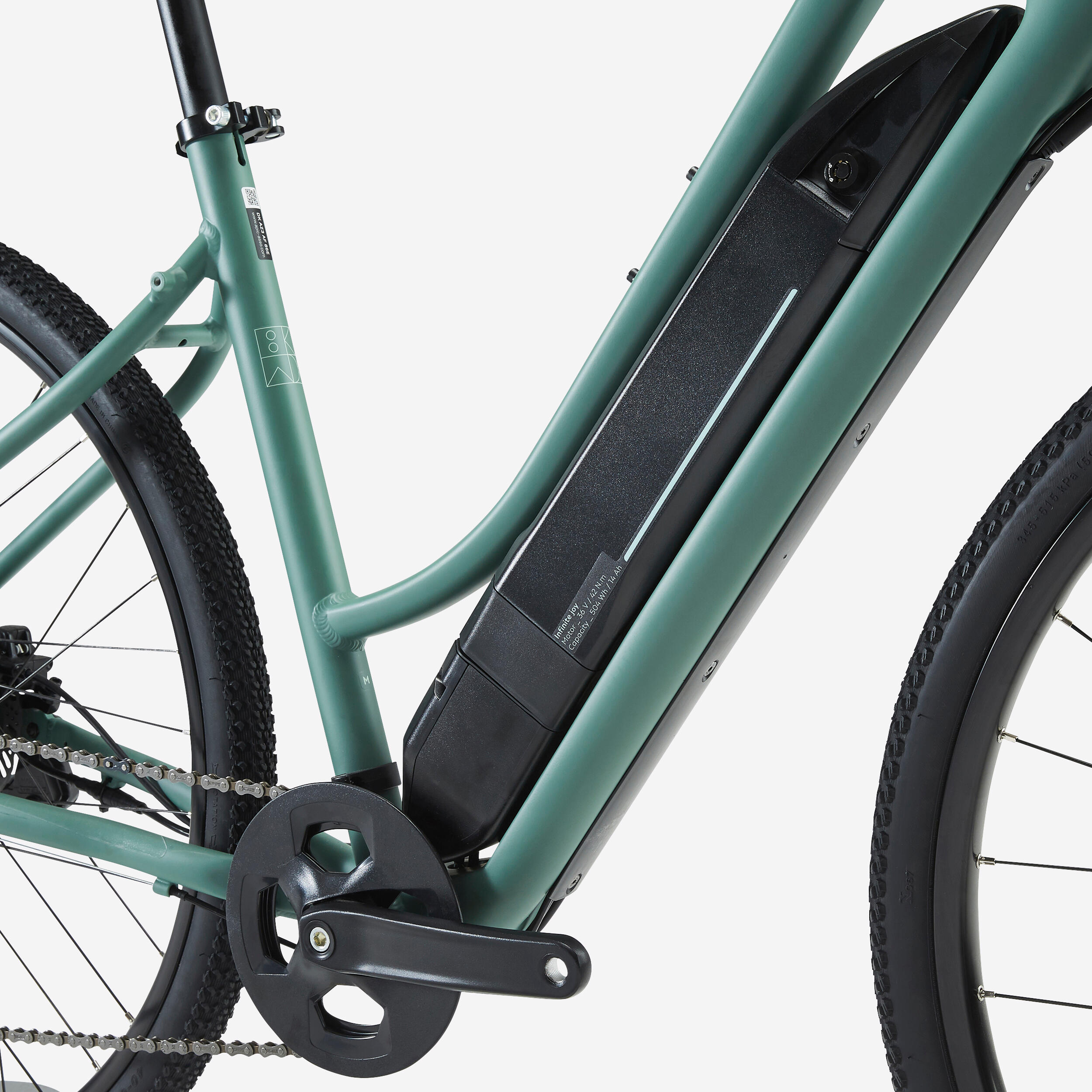 Electric Low Frame Hybrid Bike Riverside 520 E - Green 7/7