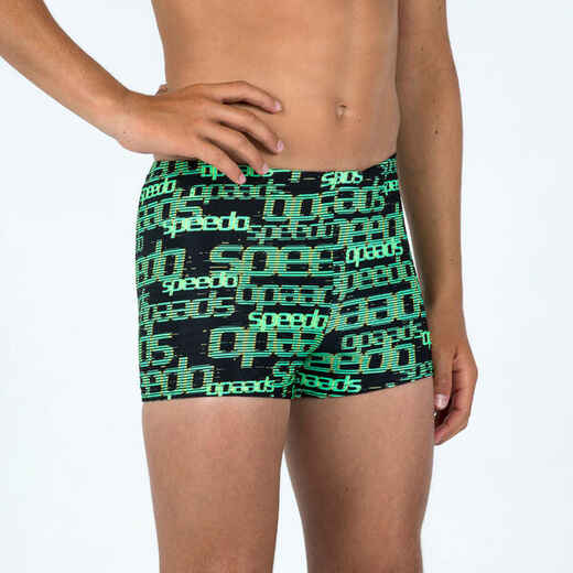 
      Swimming boxers SPEEDO printed black green
  