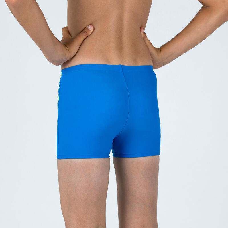 Badehose Boxer Jungen Arena - blau/gelb 