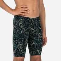 Boy’s Swimming Jammer-Fitib shark Black Yellow