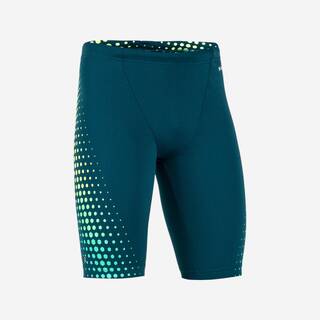 Boy’s Swimming Jammer, Fiti blue mesh green yellow