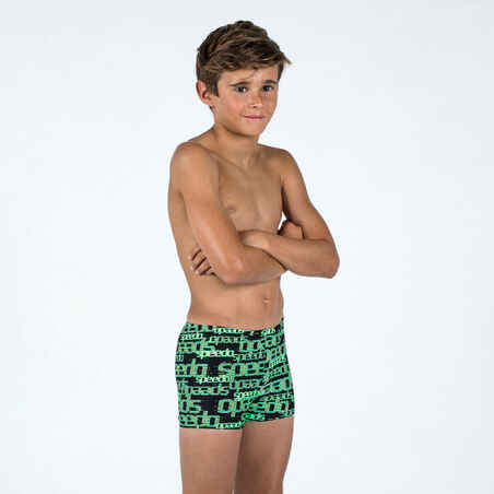 Swimming boxers SPEEDO printed black green