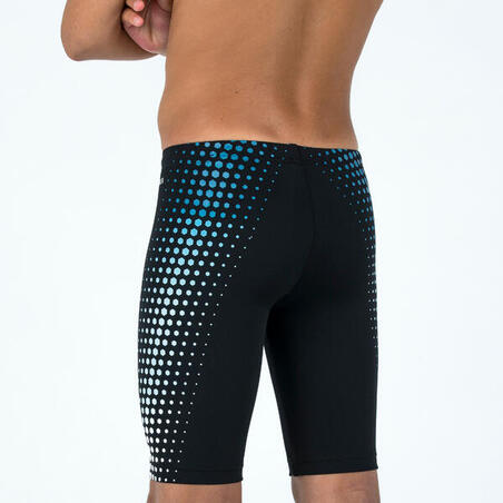 Jammer de Natation Garçon - Fitib - noir mesh blanc