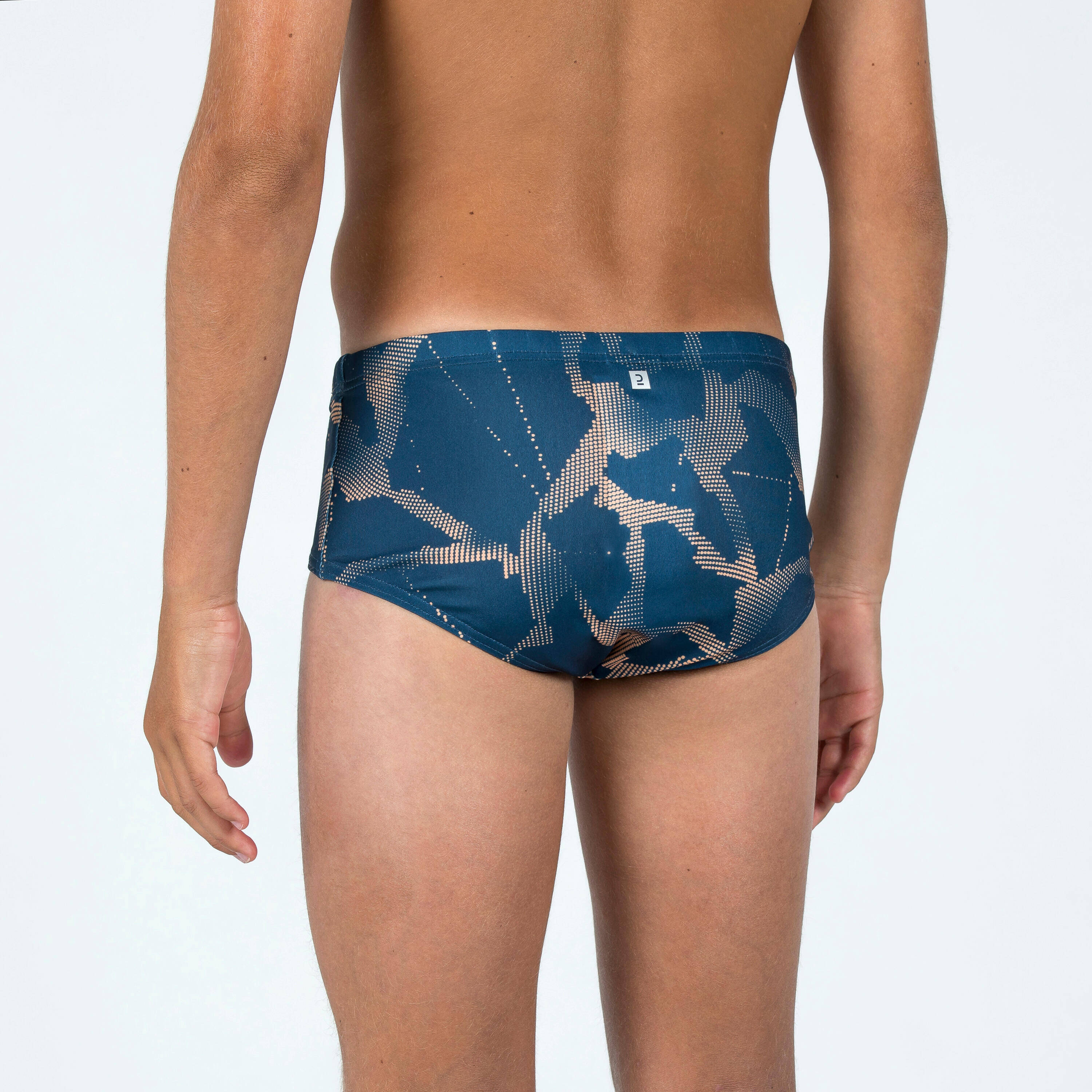 SWIMMING TRUNKS 900 BRIEFS ALL ICE BLUE ORANGE -  5