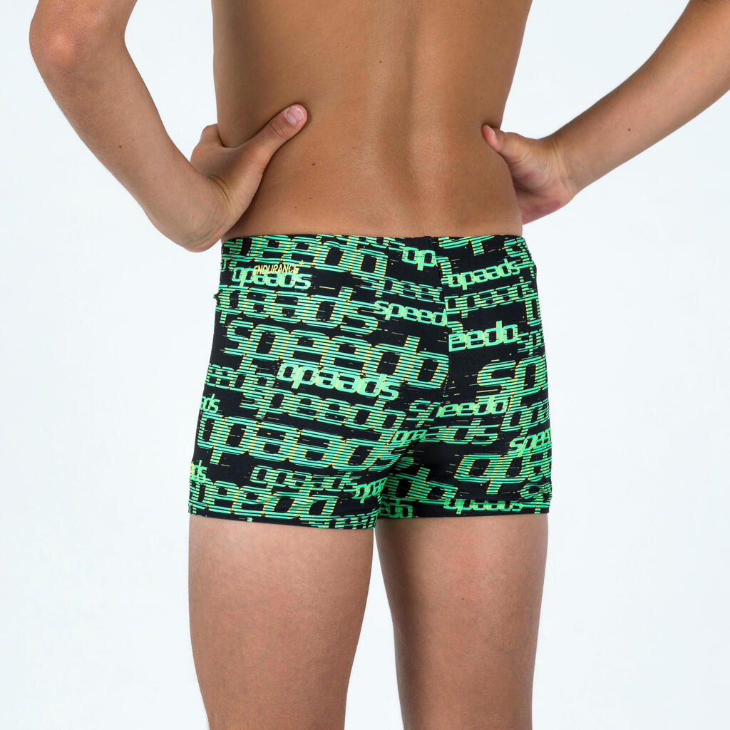 Swimming boxers SPEEDO printed black green