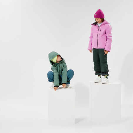 Kids’ Warm and Waterproof Ski Jacket 550 - Pink