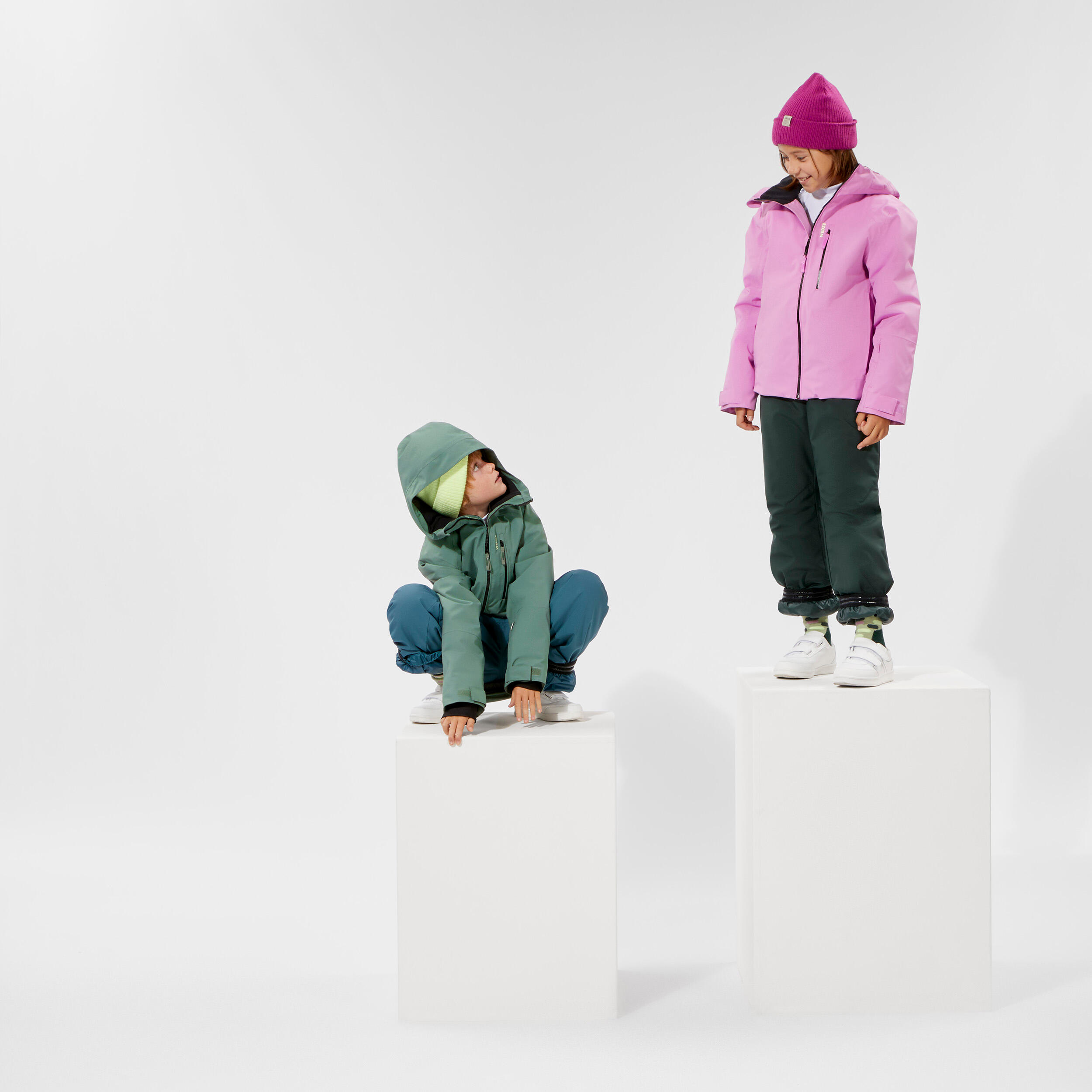 Kids’ Warm and Waterproof Ski Pants, 500 PNF Age 6-14 - WEDZE