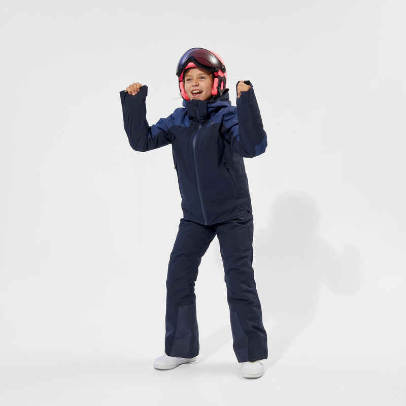 Ζεστό και αδιάβροχο παιδικό παντελόνι για σκι PNF 900 - Σκούρο μπλε