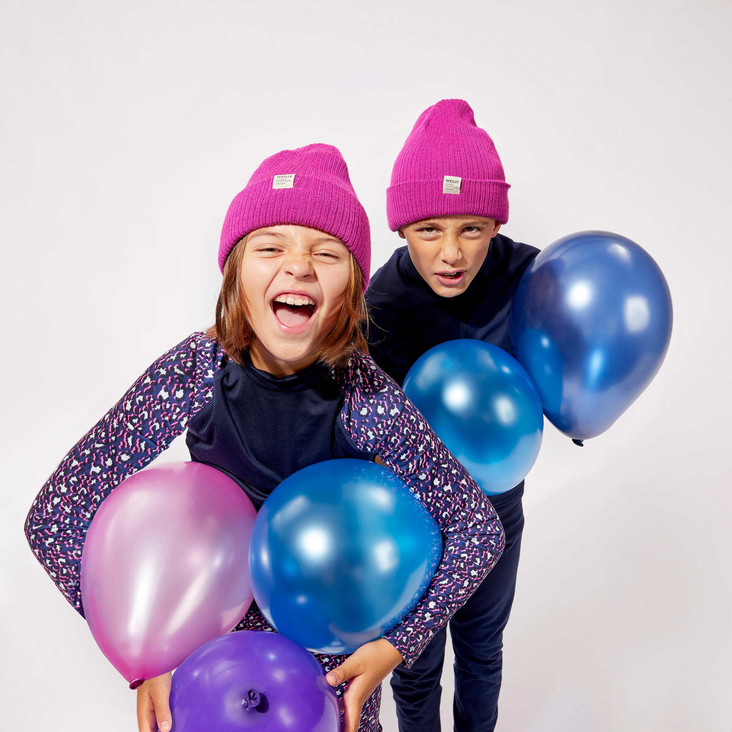 CHILDREN'S SKI CAP - FISHERMAN -VIOLET FUCHSIA