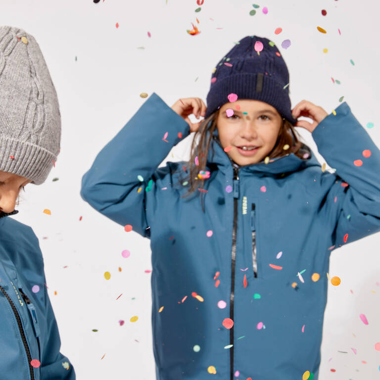 KIDS’ CABLE SKI HAT NAVY BLUE