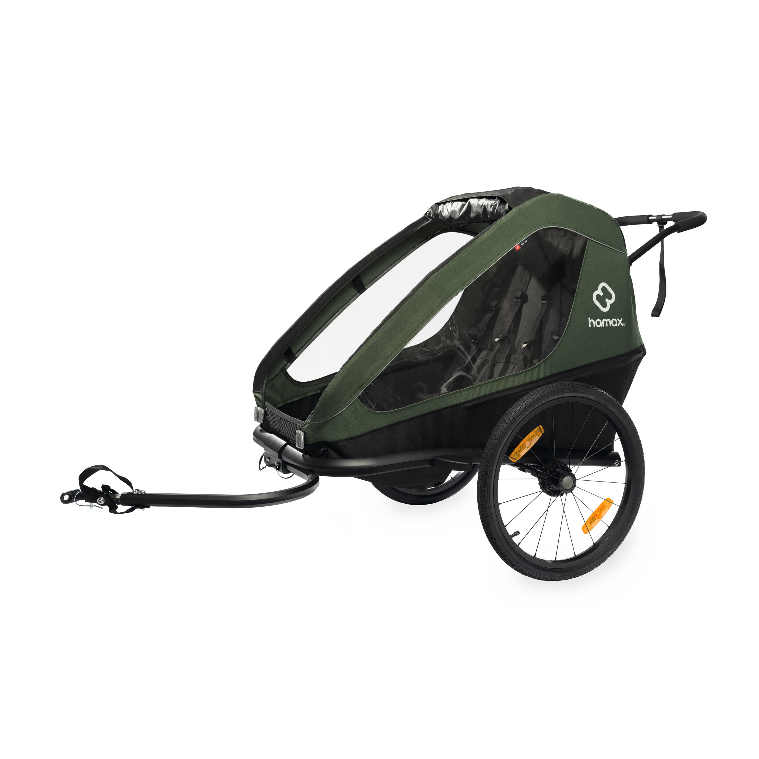 BICYCLE TRAILER HAMAX IXPLORER GREEN HAMAX Decathlon
