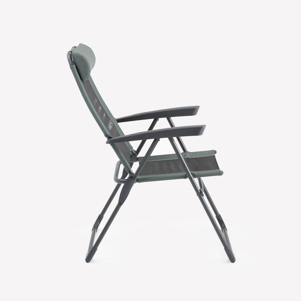 Sklopiva stolica za kampiranje Comfort s nagibom naslona čelična