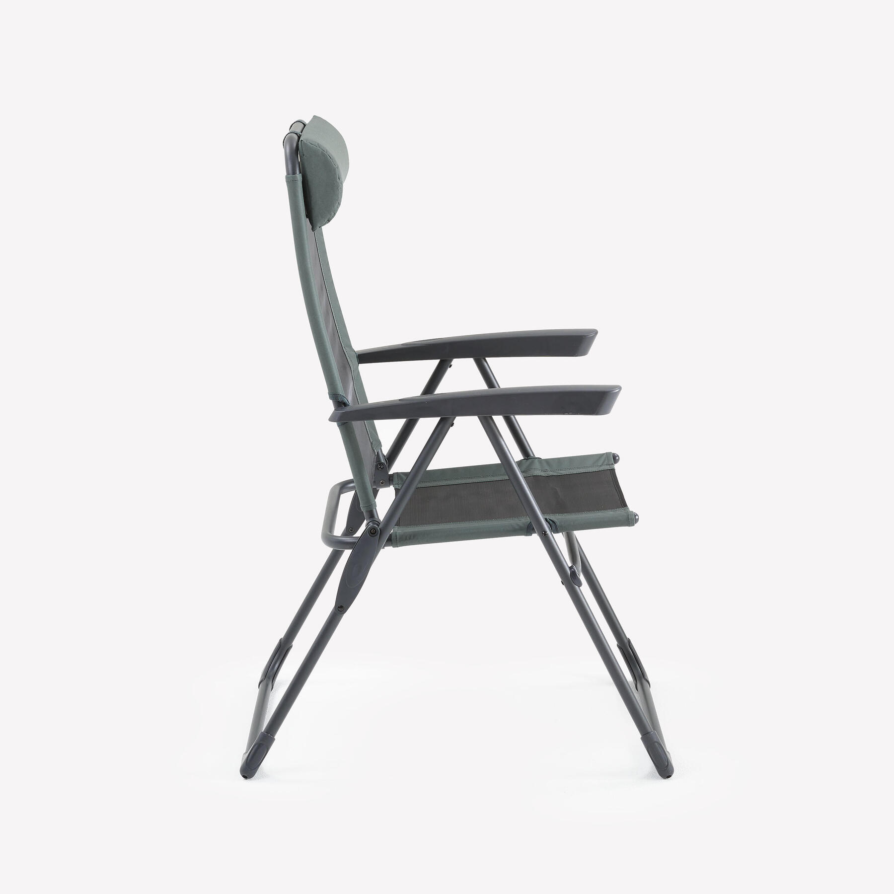 Camping Comfortable Reclining Folding Armchair - Steel