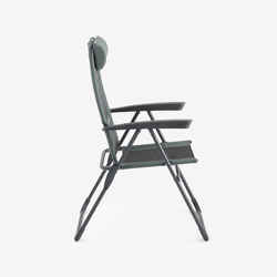 Camping Comfortable Reclining Folding Armchair - steel