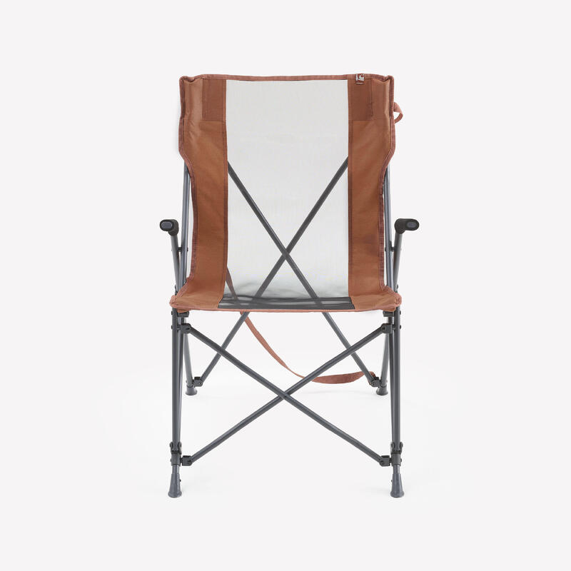 Silla plegable de camping con reposabrazos Quechua Comfort