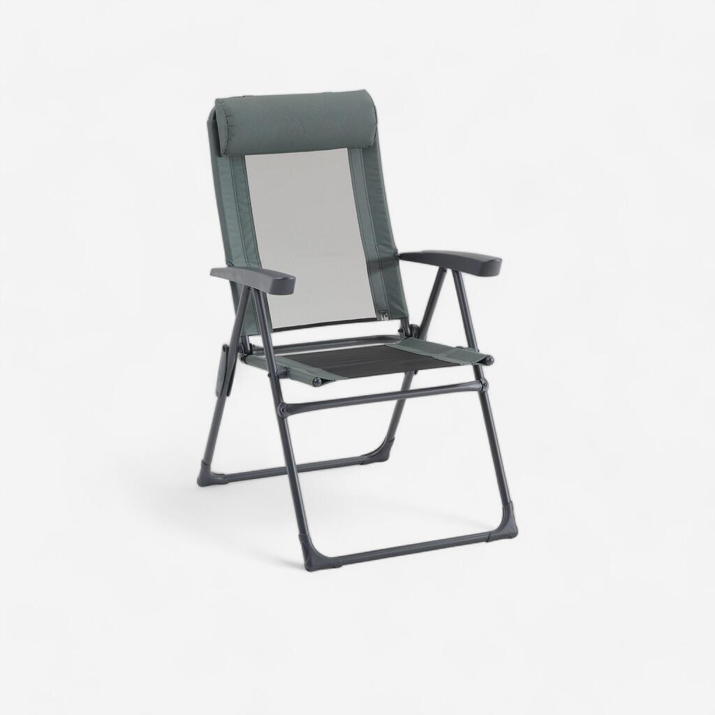 Silla Plegable cómoda Reclinable Acero Camping
