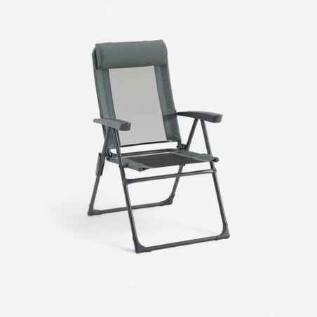 Fauteuil pliant confortable pour le camping - inclinable - acier