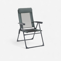 FAUTEUIL PLIANT CONFORTABLE POUR LE CAMPING - INCLINABLE - ACIER