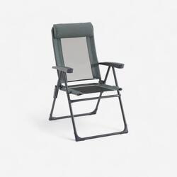 Silla plegable de camping de acero reclinable Quechua Comfort