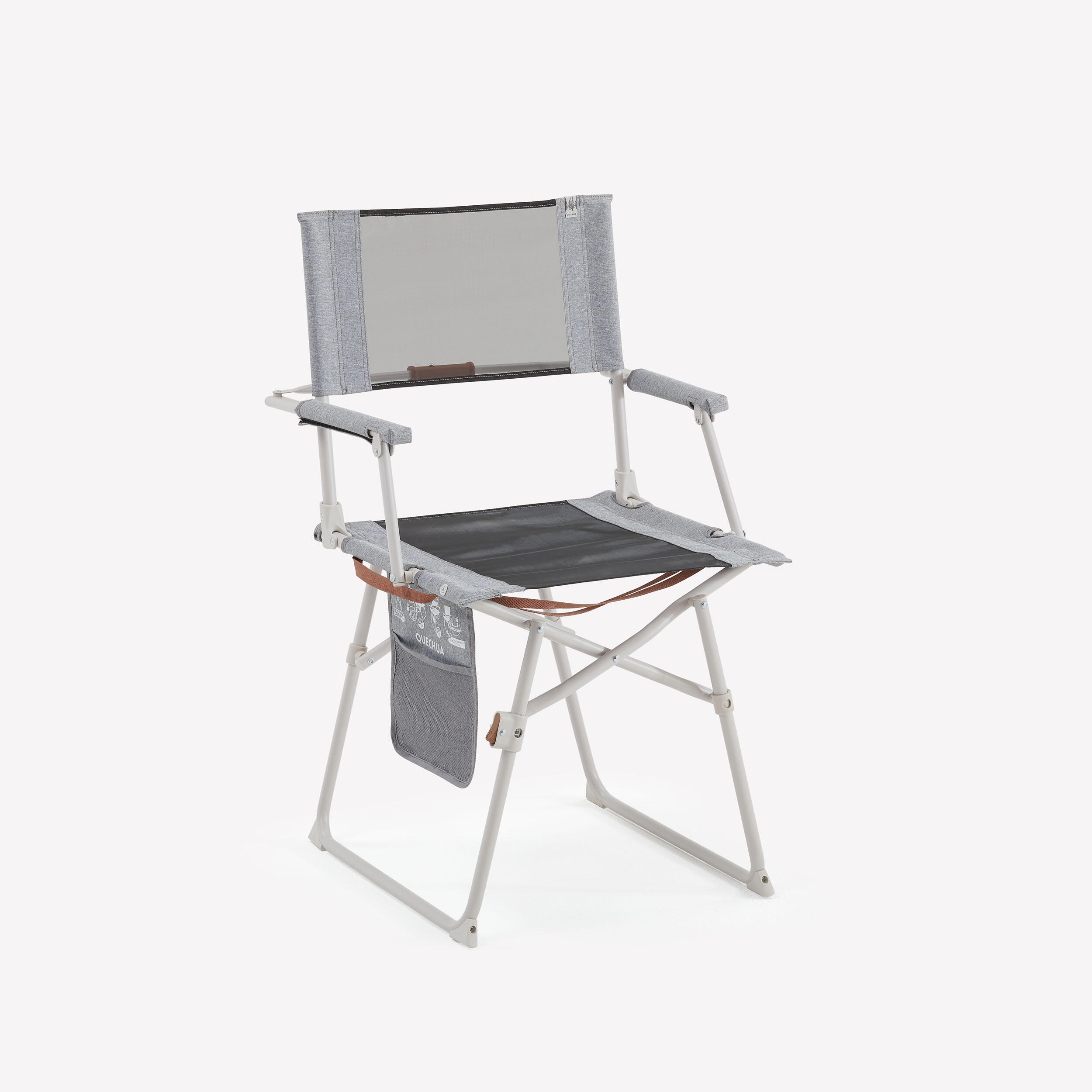 QUECHUA Camping Comfortable Folding Table Chair