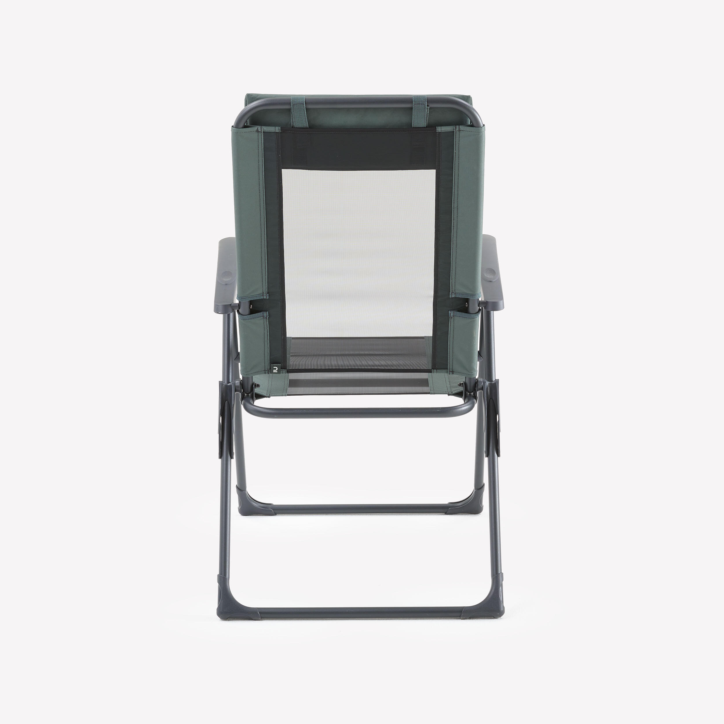 Camping Comfortable Reclining Folding Armchair - Steel
