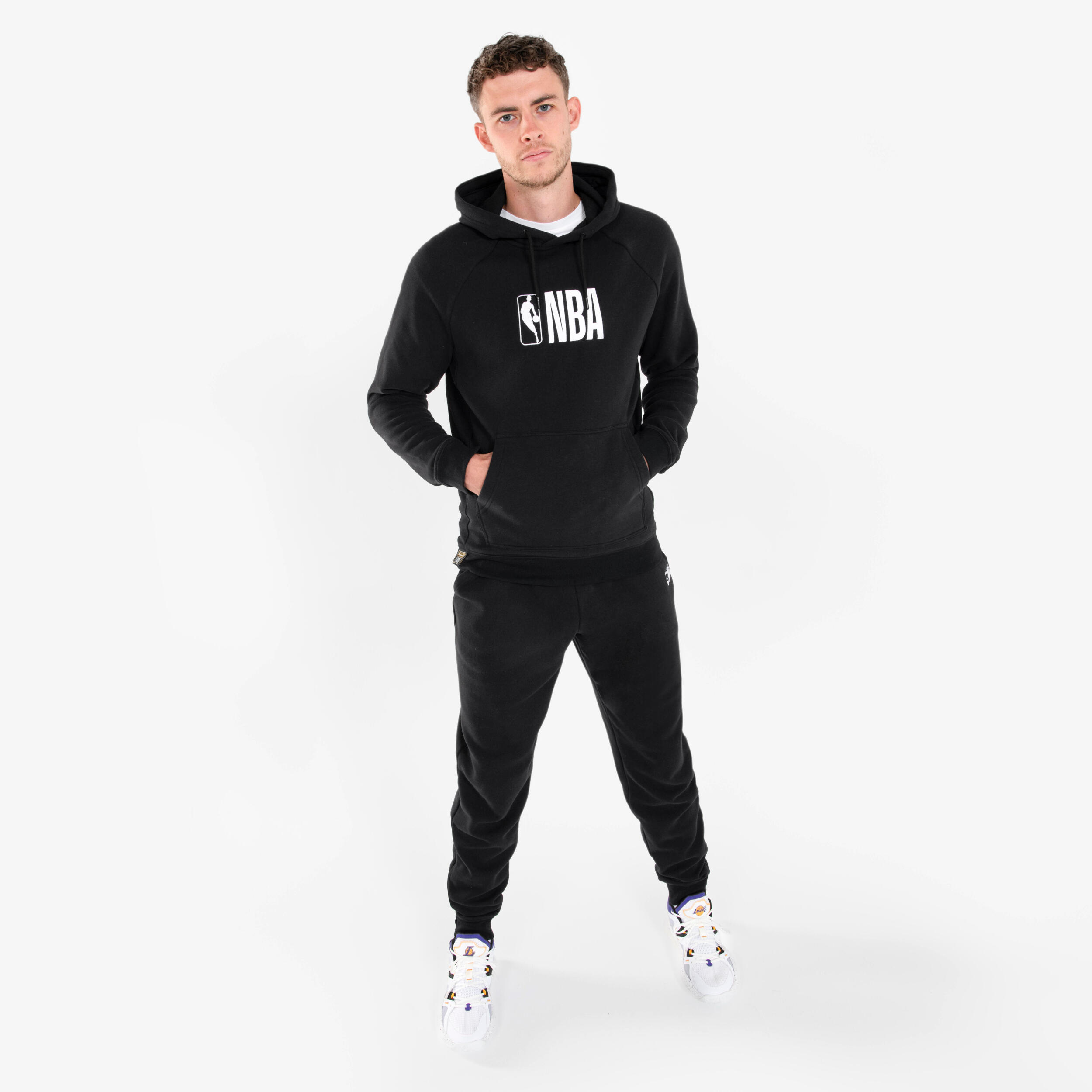 NBA Basketbal hoodie 900 heren/dames zwart 6/13