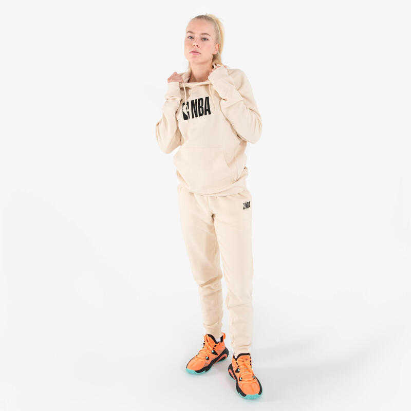 NBA Basketbal trainingsbroek 900 heren/dames beige