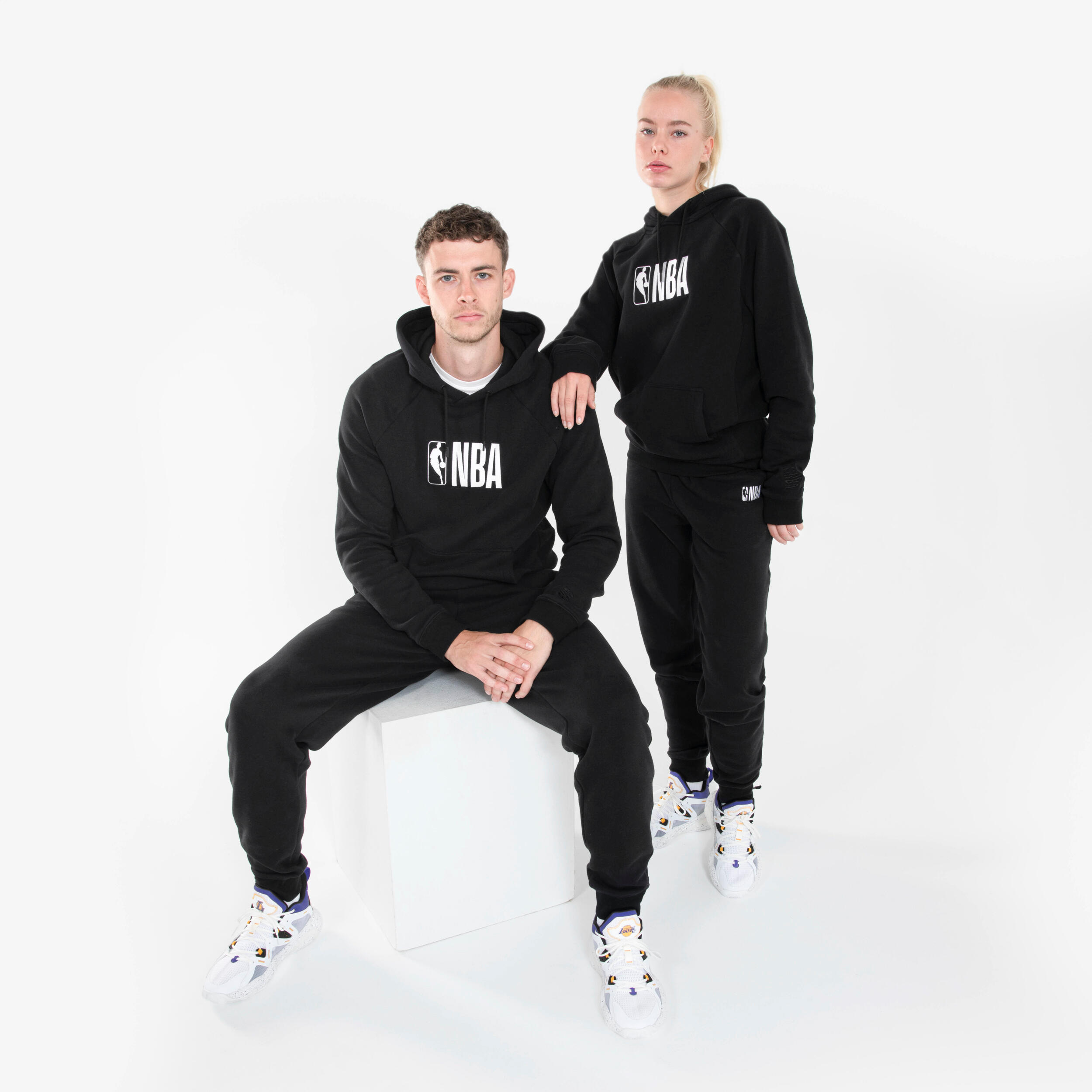 TARMAK Mikina s kapucňou 900 NBA unisex čierna M · záber 3