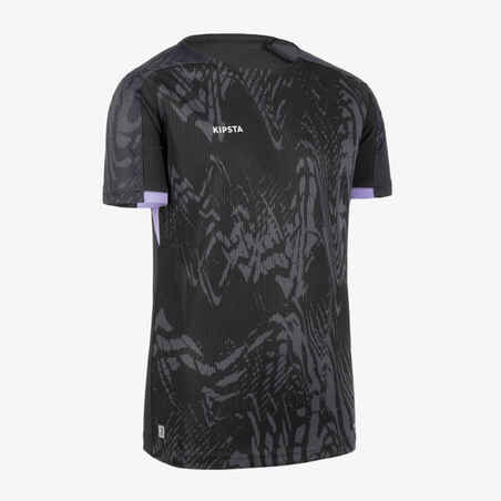 Kids' Football Shirt Viralto Snake - Black & Parma