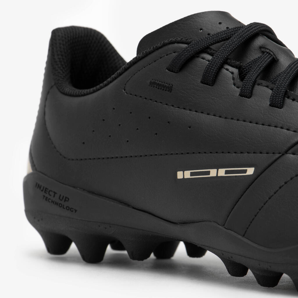 ZAPATILLAS DE FÚTBOL 100 MG NEGRO