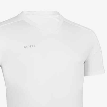 Suaugusiųjų trumparankoviai futbolo marškinėliai „Essential“, balti