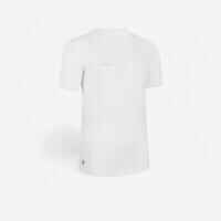 Kids' Short-Sleeved Football Shirt Essential - White