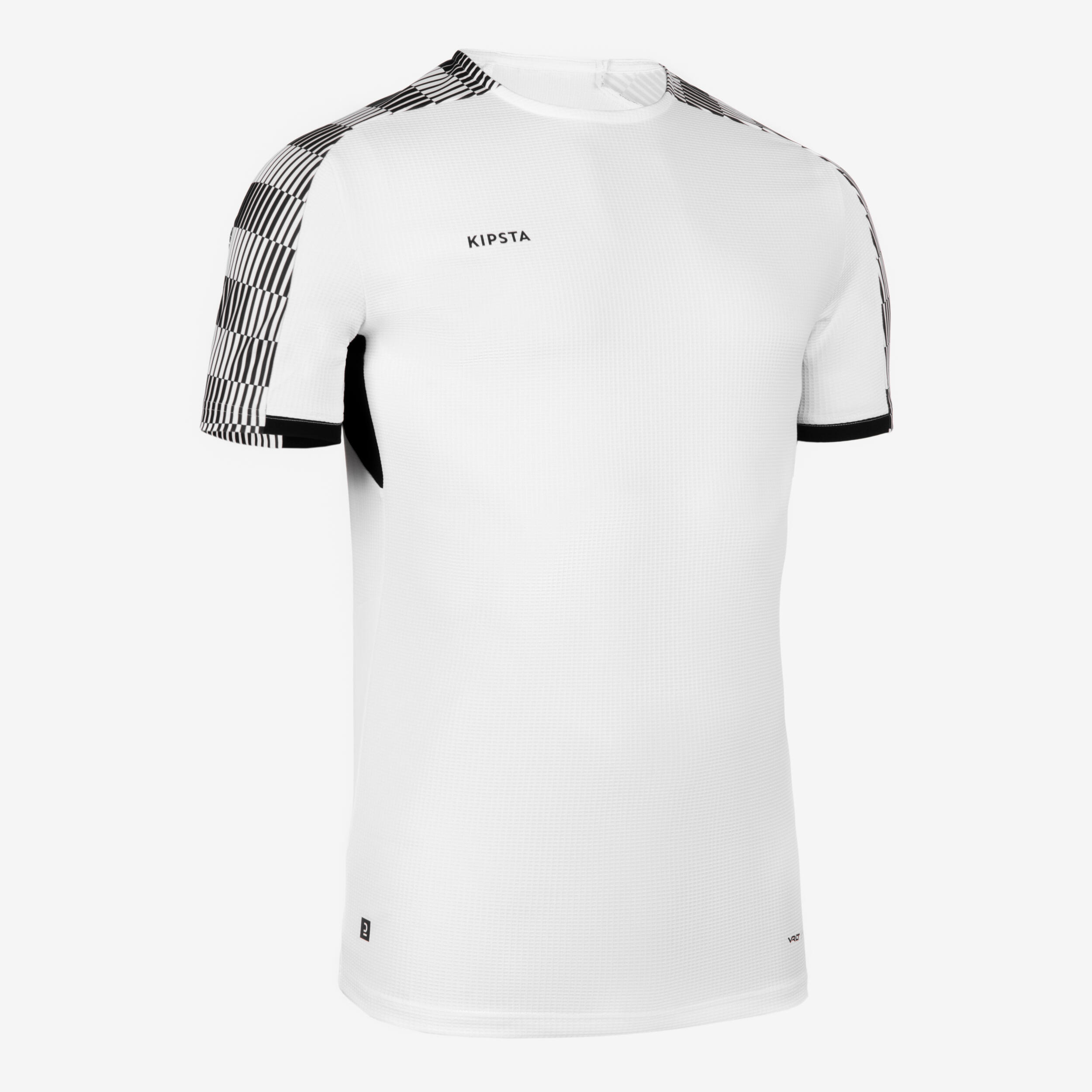 Short-Sleeved Football Shirt Viralto Checkerboard - White/Black 1/6