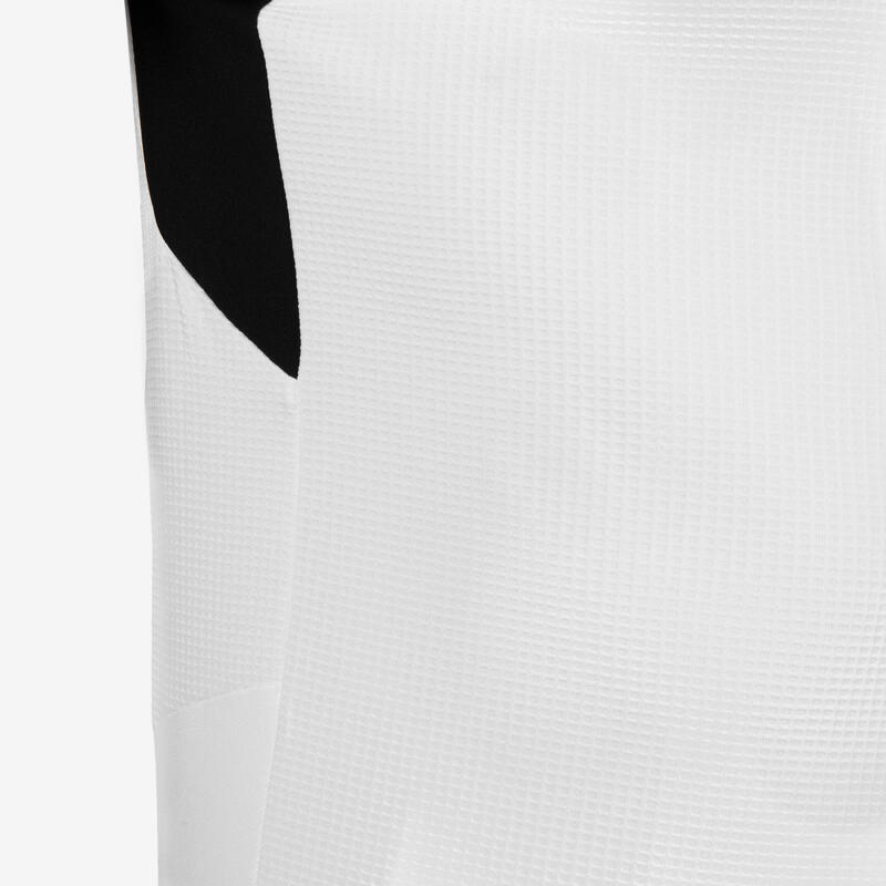 Viralto 棋盤格紋短袖足球衫 - 白色/黑色