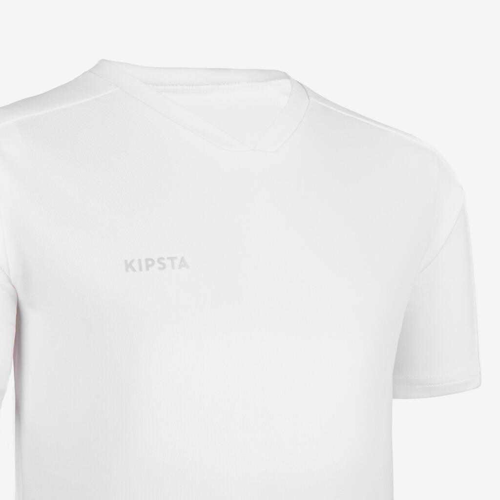 POLERA DE FÚTBOL NIÑOS ESSENTIEL BLANCO MANGA CORTA