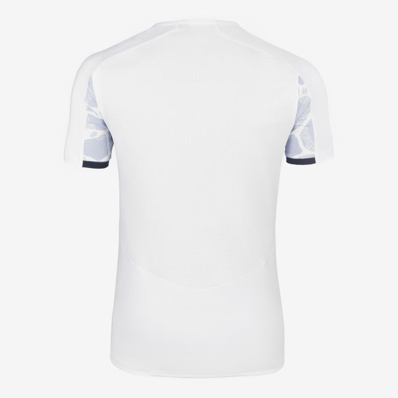 Damen/Herren Fussball Trikot kurzarm - Viralto Aqua weiss/grau 