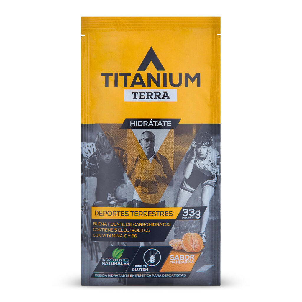 Bebida hidratante de 33g con sabor a mandarina Titanium