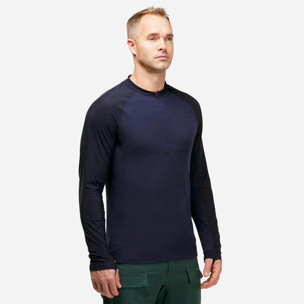 Vyriški ilgarankoviai marškinėliai „Tropic 900“, mėlyni