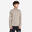 Men's Running Warm Long-Sleeved T-Shirt - beige sand