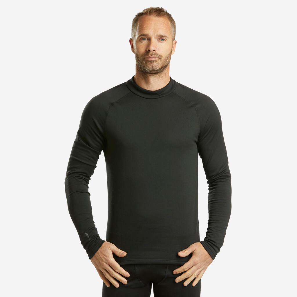 Men's Ski Base Layer Top - BL 500 - Black