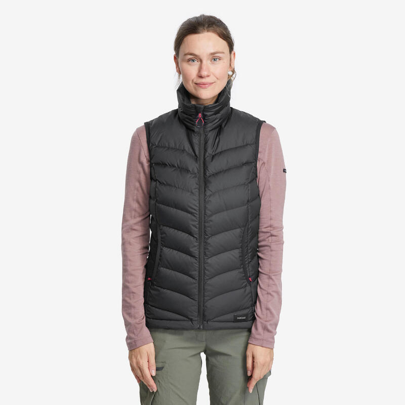 Doudoune sans manches en duvet de trek montagne - MT500 - Femme