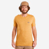 Men Merino Wool Half Sleeve T-Shirt Ochre - Travel 500