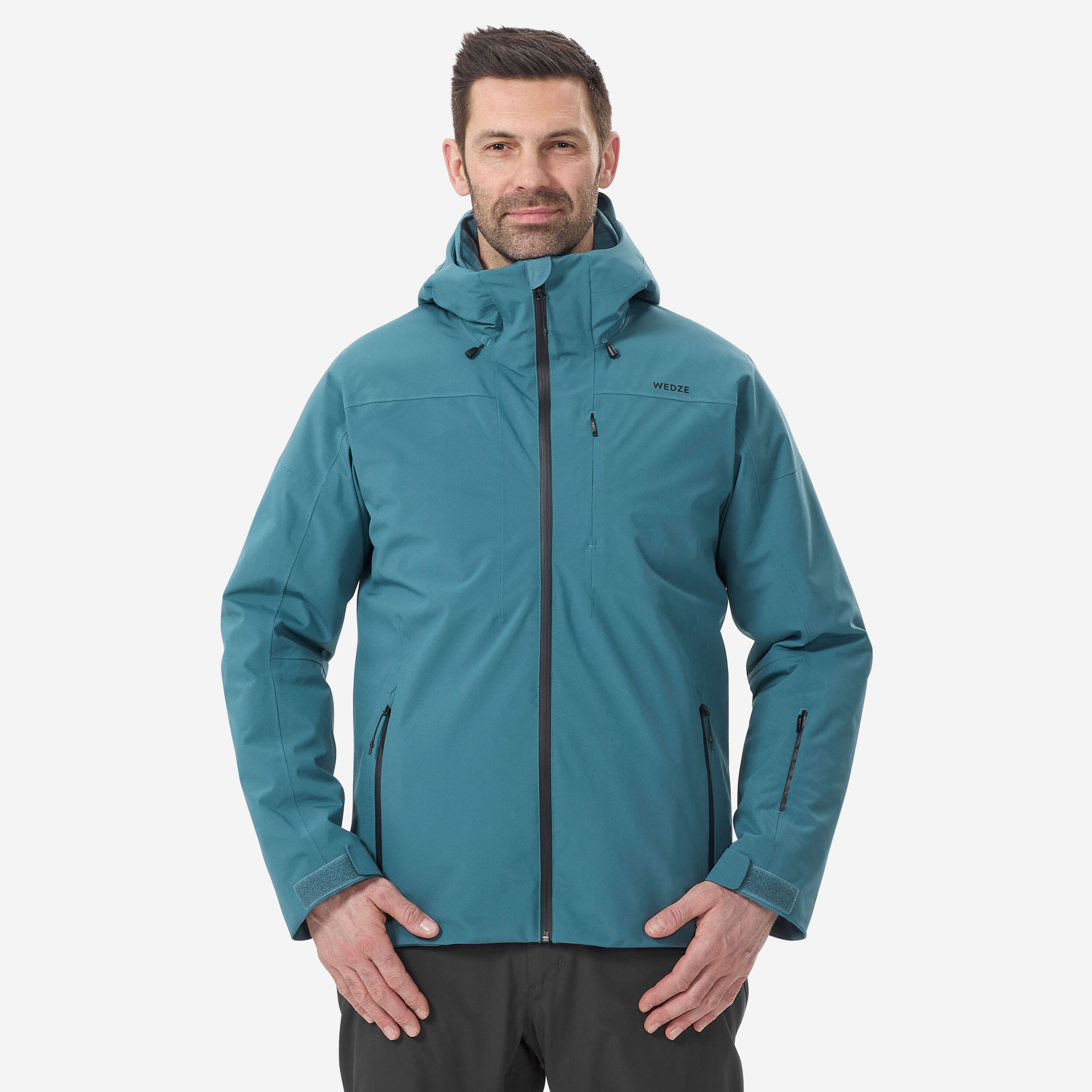 Men's Warm Ski Jacket - 500 - Blue 1/9